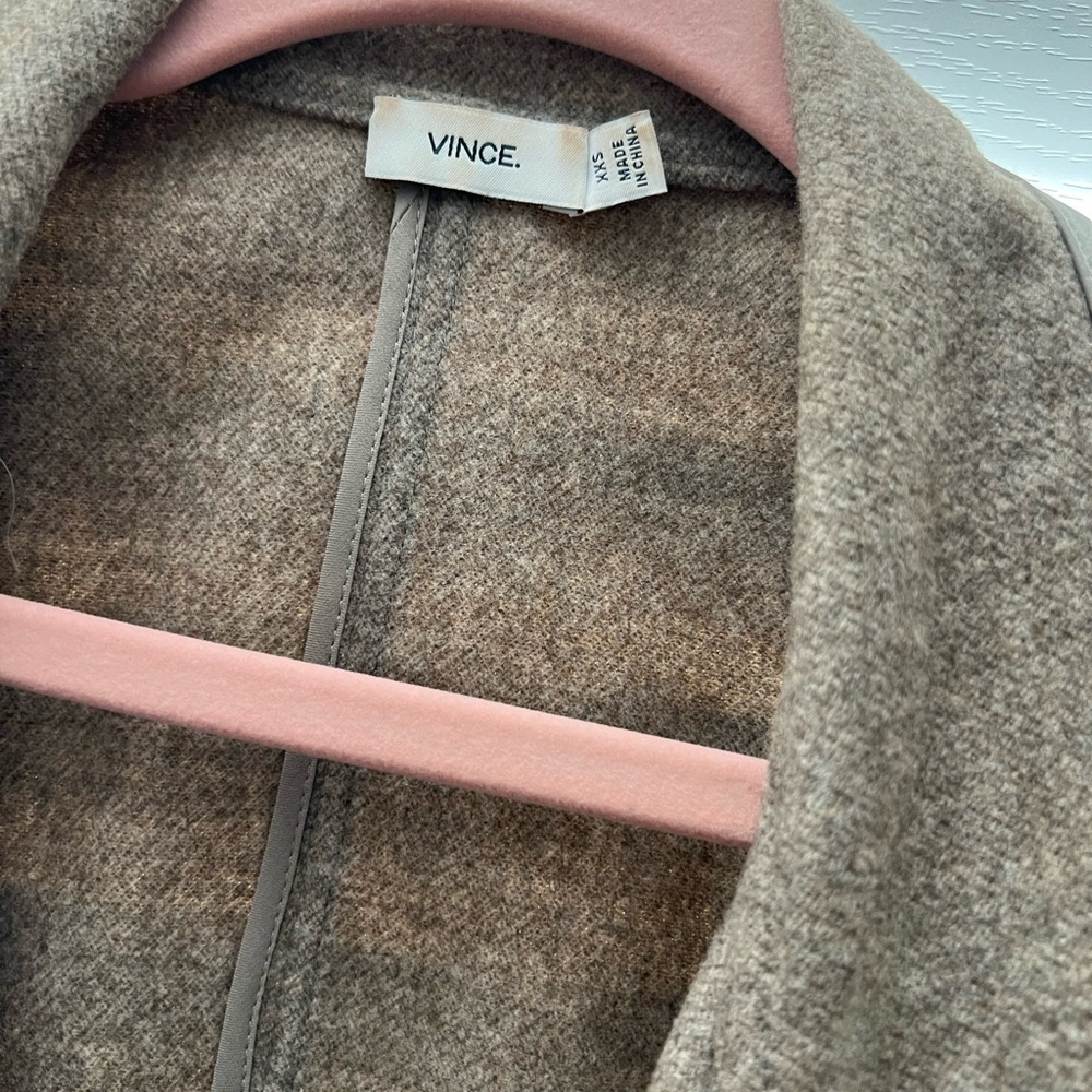 Vince leather/wool jacket